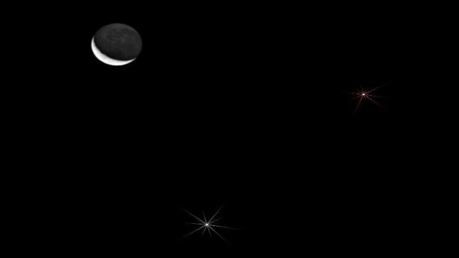 غداً مشاهدة اقتران القمر بالزهرة بالعين المجردة