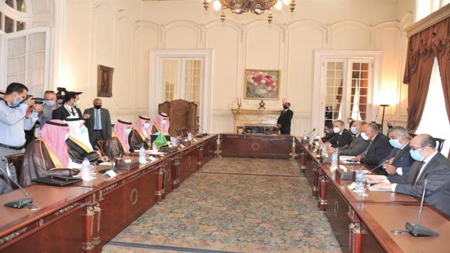 “وزير الخارجية السعودي” يلتقي نظيره المصري في قصر التحرير