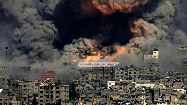 إسرائيل تشن قصف مدفعي علي قطاع غزة أمس الأحد