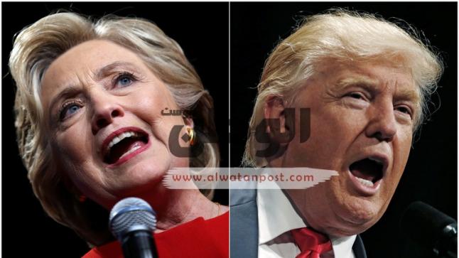 كلينتون تتفوق علي ترامب في إستطلاع الإنتخابات الرئاسية الأمريكية الأخيرة
