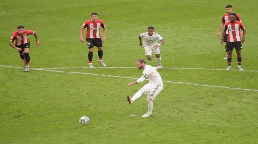 ريال مدريد بنفس سيناريو مباراة خيتافي يسرق إنتصارا هاما للغاية على حساب أتليتك بلباو ويقترب كثيرا من الليجا